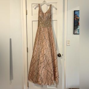 Rose Gold Prom Dress